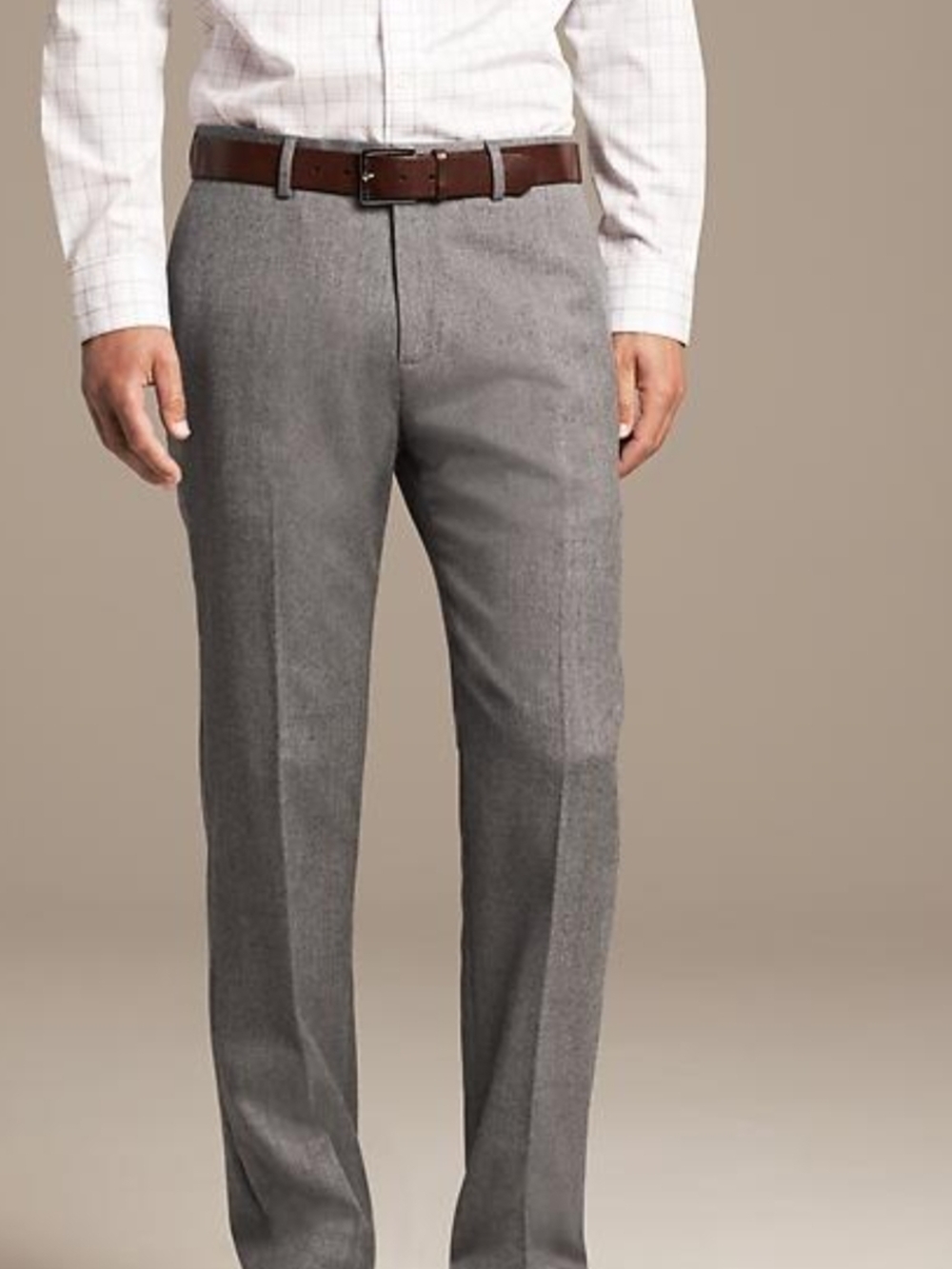 BANANA REPUBLIC Men's 33x32 Gray Dress Pants Tailored Slim Fit